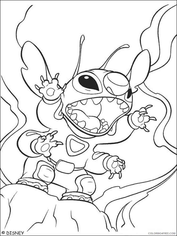 Lilo and Stitch Coloring Pages Cartoons lilo and stitch 24 Printable 2020 3827 Coloring4free