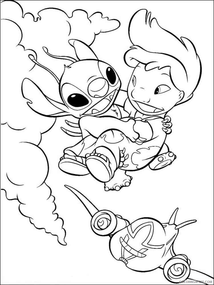 Lilo and Stitch Coloring Pages Cartoons lilo and stitch 26 Printable 2020 3828 Coloring4free