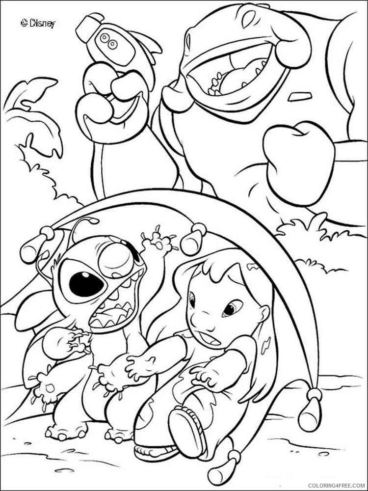 Lilo and Stitch Coloring Pages Cartoons lilo and stitch 31 Printable 2020 3832 Coloring4free