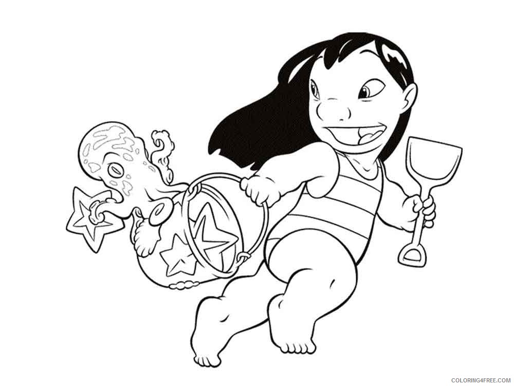 Lilo and Stitch Coloring Pages Cartoons lilo and stitch 5 Printable 2020 3833 Coloring4free