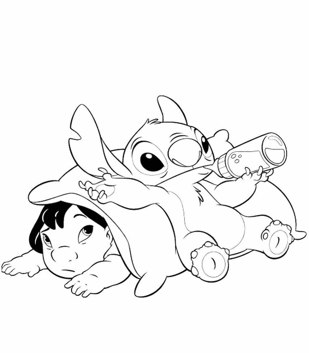 Lilo and Stitch Coloring Pages Cartoons lilo_and_stitch_cl_02 Printable 2020 3795 Coloring4free