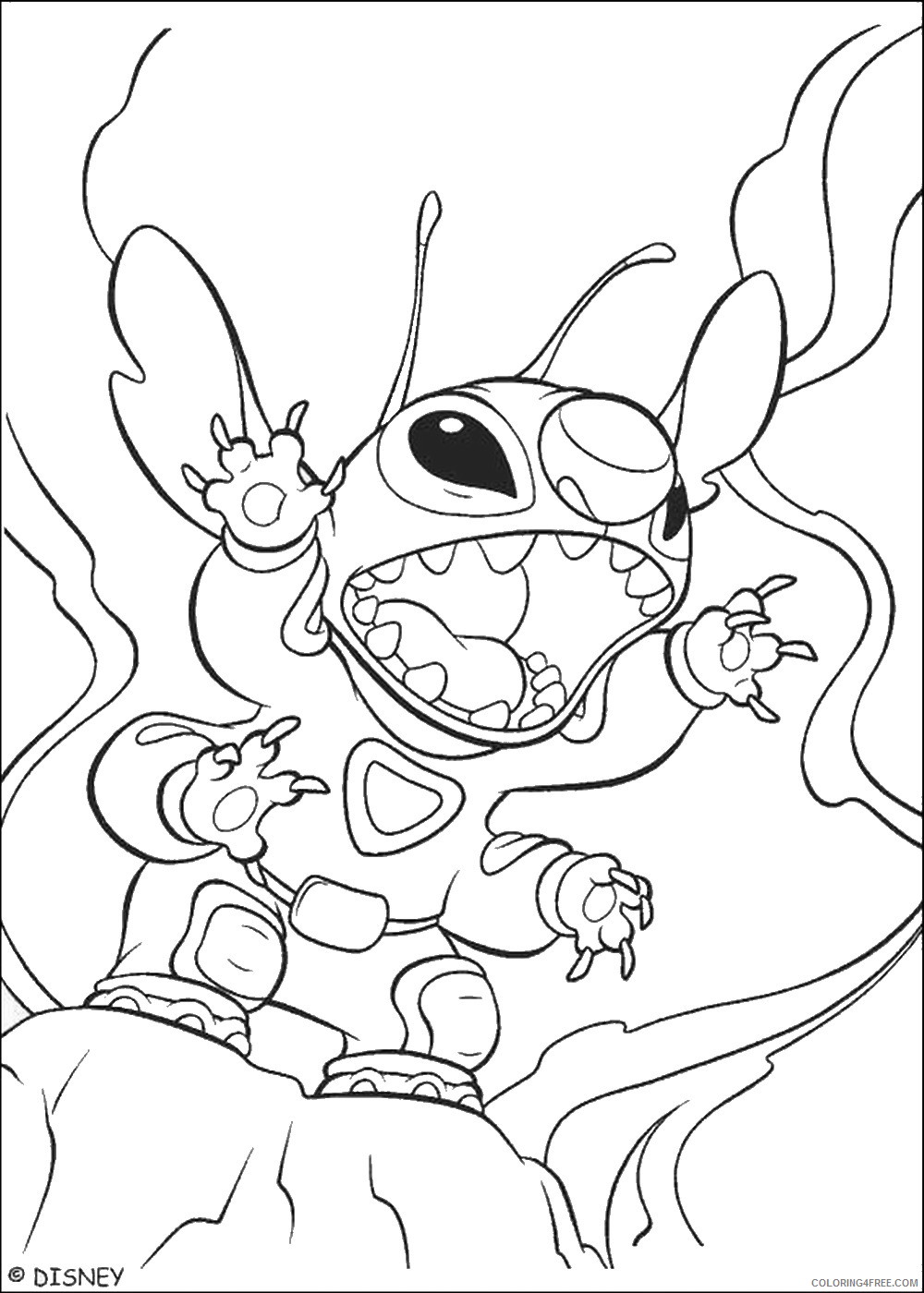 Lilo and Stitch Coloring Pages Cartoons lilo_and_stitch_cl_17 Printable 2020 3799 Coloring4free