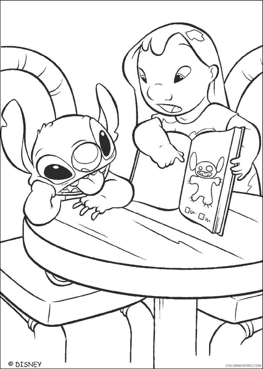 Lilo and Stitch Coloring Pages Cartoons lilo_and_stitch_cl_18 Printable 2020 3800 Coloring4free