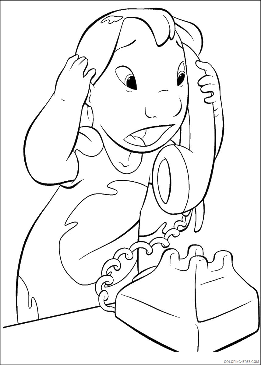 Lilo and Stitch Coloring Pages Cartoons lilo_and_stitch_cl_32 Printable 2020 3808 Coloring4free