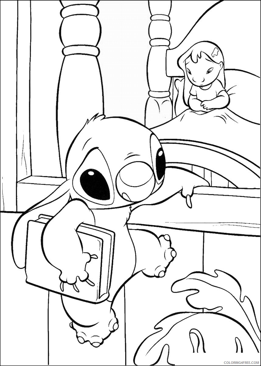 Lilo and Stitch Coloring Pages Cartoons lilo_and_stitch_cl_35 Printable 2020 3810 Coloring4free