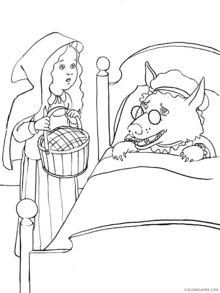 Little Red Riding Hood Coloring Pages Cartoons little red riding hood 10 Printable 2020 3868 Coloring4free
