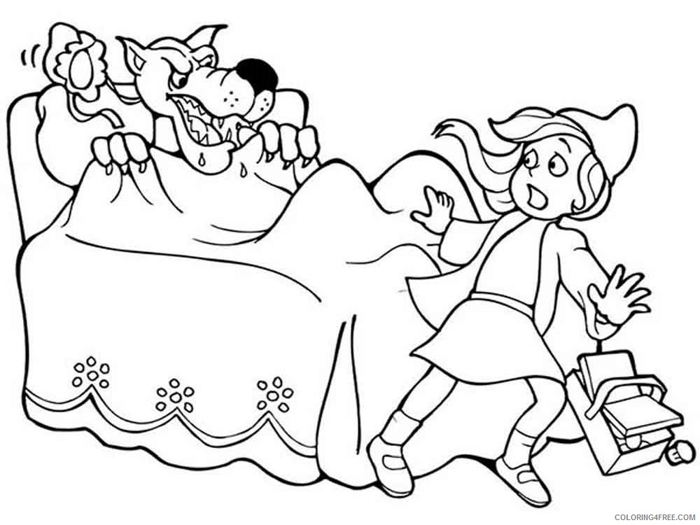 Little Red Riding Hood Coloring Pages Cartoons Little Red Riding Hood 13 Printable 3870 Coloring4free Coloring4free Com