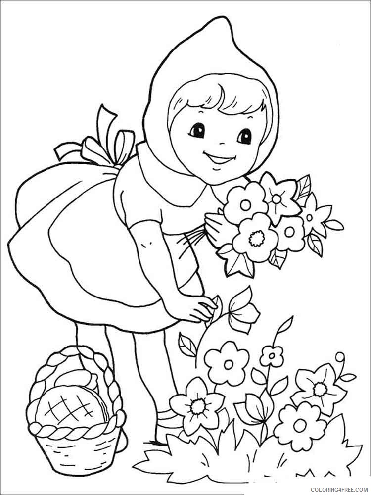Little Red Riding Hood Coloring Pages Cartoons little red riding hood 5 Printable 2020 3873 Coloring4free