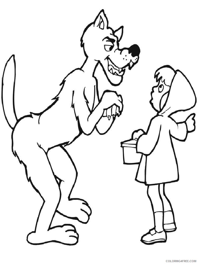 Little Red Riding Hood Coloring Pages Cartoons little red riding hood 7 ...