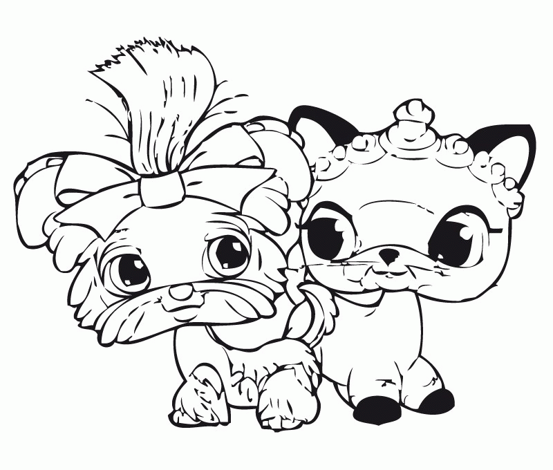 Littlest Pet Shop Coloring Pages Cartoons Friends Littlest Pet Shop Printable 2020 3913 Coloring4free