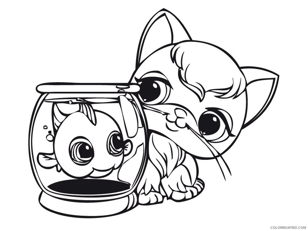 Littlest Pet Shop Coloring Pages Cartoons Littlest Pet Shop 22 Printable 2020 3927 Coloring4free