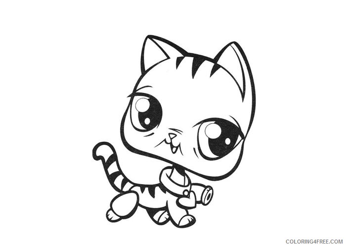 Littlest Pet Shop Coloring Pages Cartoons Littlest pet shop kitty Printable 2020 3937 Coloring4free