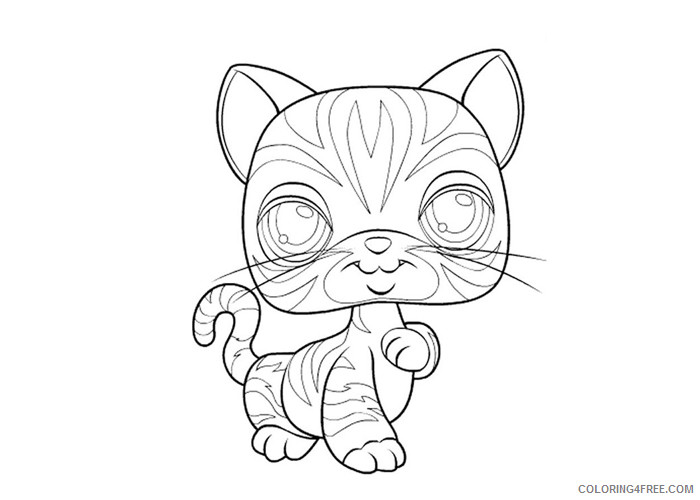 Littlest Pet Shop Coloring Pages Cartoons Littlest pet shop kittye Printable 2020 3938 Coloring4free