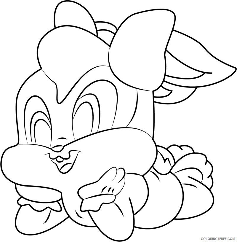 Lola Bunny Coloring Pages Cartoons 1531449659_happy baby lola a4 Printable 2020 3942 Coloring4free