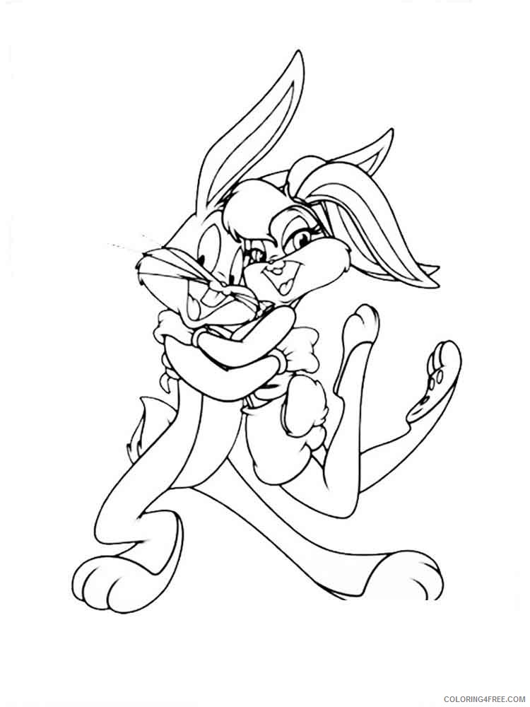 Lola Bunny Coloring Pages Cartoons lola bunny 2 Printable 2020 3952 Coloring4free
