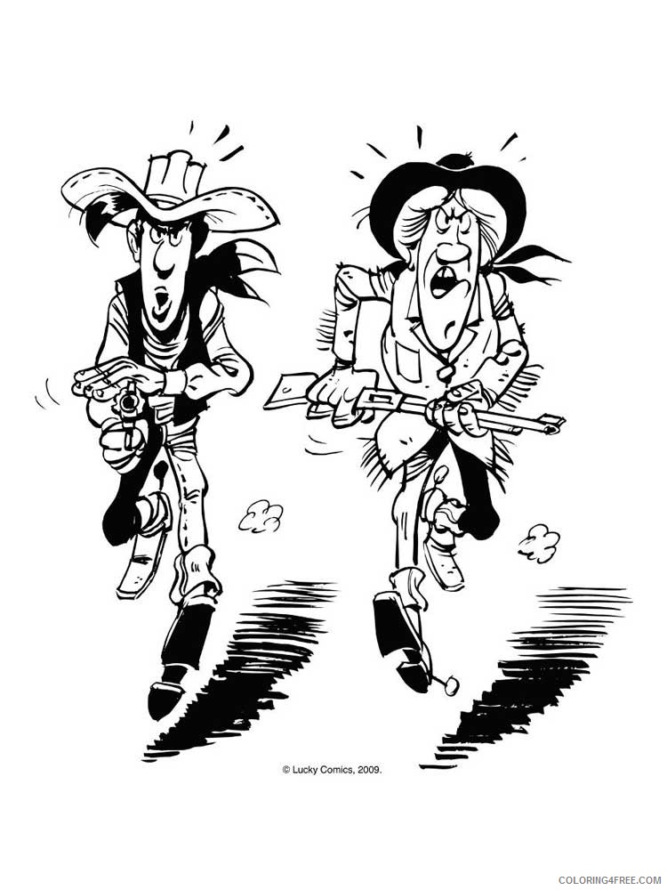 Lucky Luke Coloring Pages Cartoons Lucky Luke 3 Printable 2020 3970 Coloring4free
