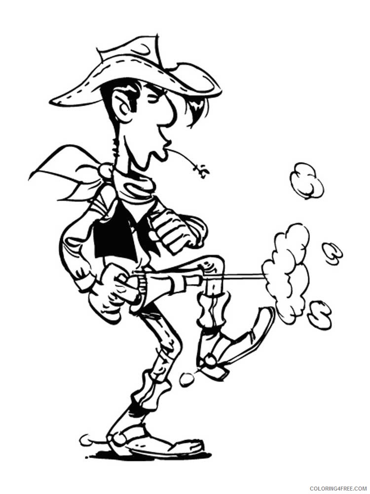 Lucky Luke Coloring Pages Cartoons Lucky Luke 7 Printable 2020 3973 Coloring4free