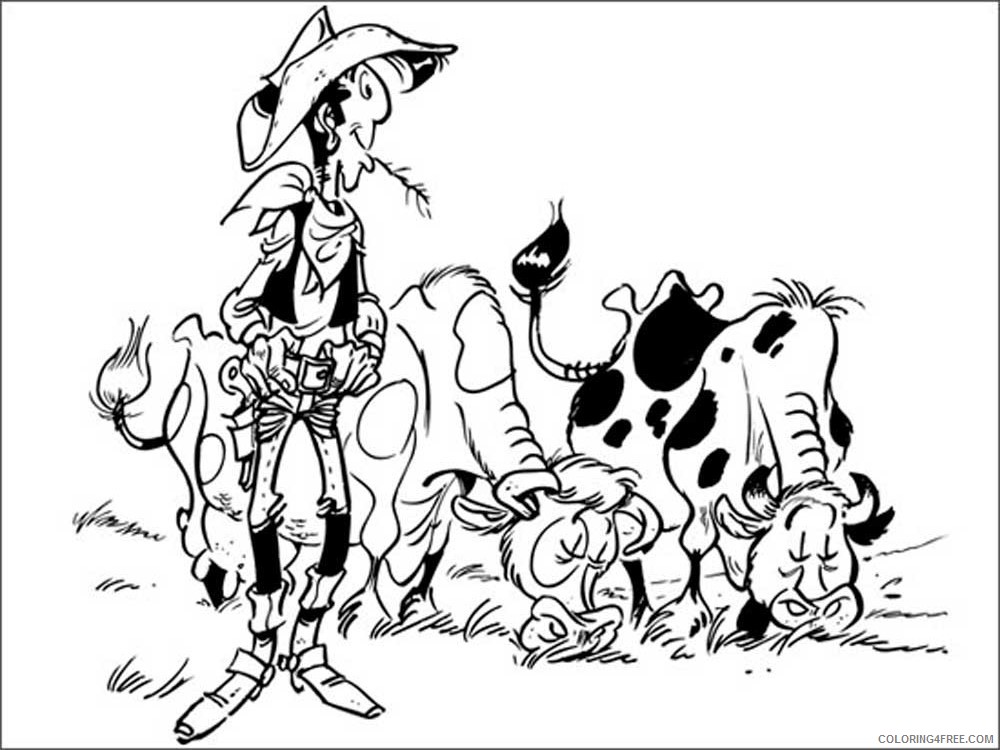 Lucky Luke Coloring Pages Cartoons Lucky Luke 9 Printable 2020 3974 Coloring4free