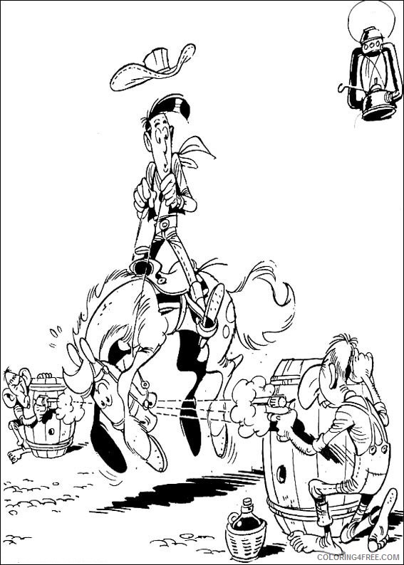 Lucky Luke Coloring Pages Cartoons lucky luke E6SNx Printable 2020 3962 Coloring4free