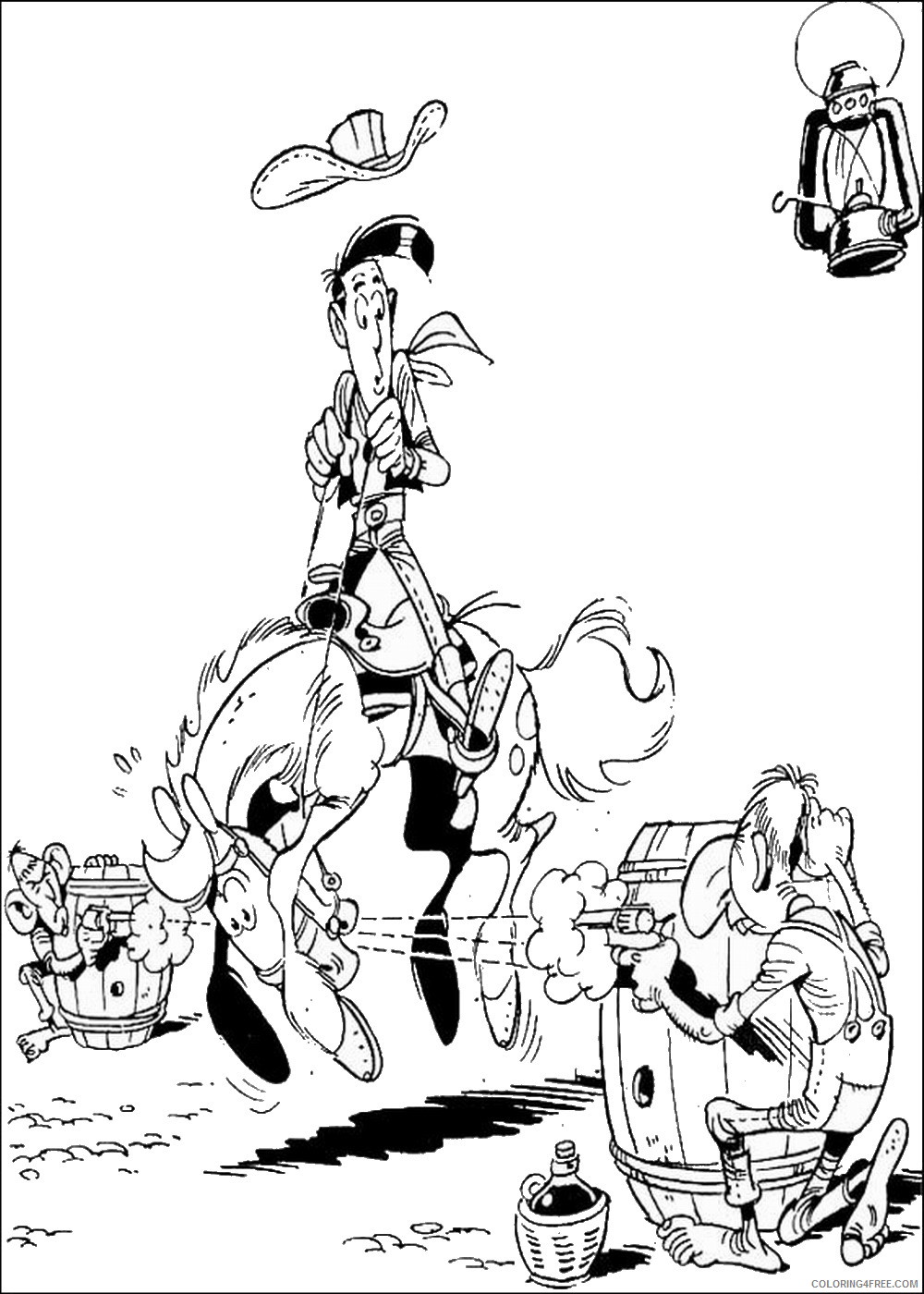 Lucky Luke Coloring Pages Cartoons lucky_luke_coloring_page_6 Printable 2020 3959 Coloring4free