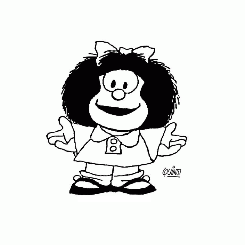 Mafalda Coloring Pages Cartoons mafalda 3OMVL 2 Printable 2020 3976 Coloring4free