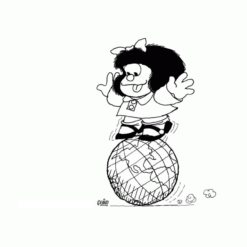 Mafalda Coloring Pages Cartoons mafalda IiiRY 2 Printable 2020 3981 Coloring4free