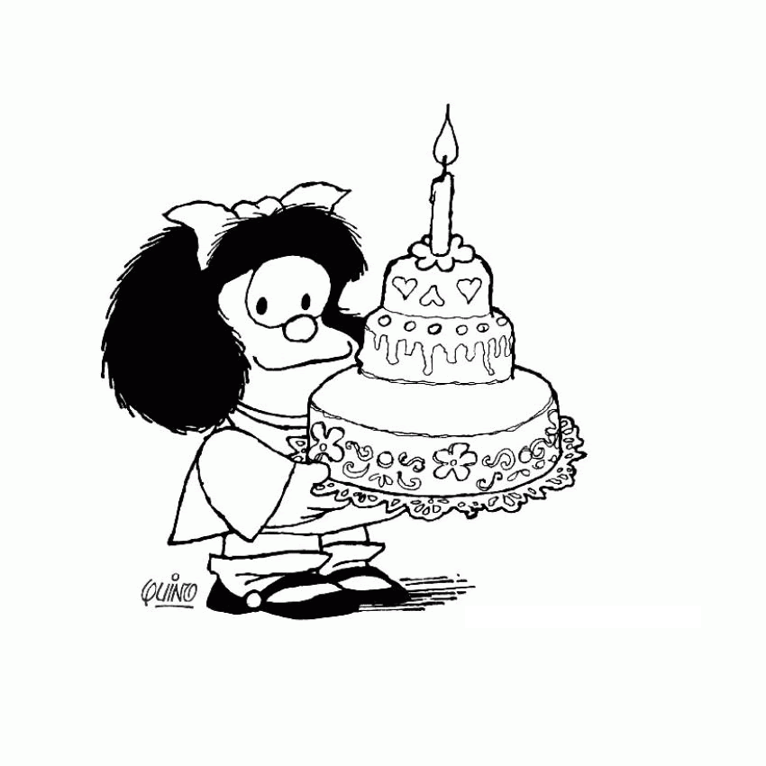 Mafalda Coloring Pages Cartoons mafalda i6c4s 2 Printable 2020 3980 Coloring4free