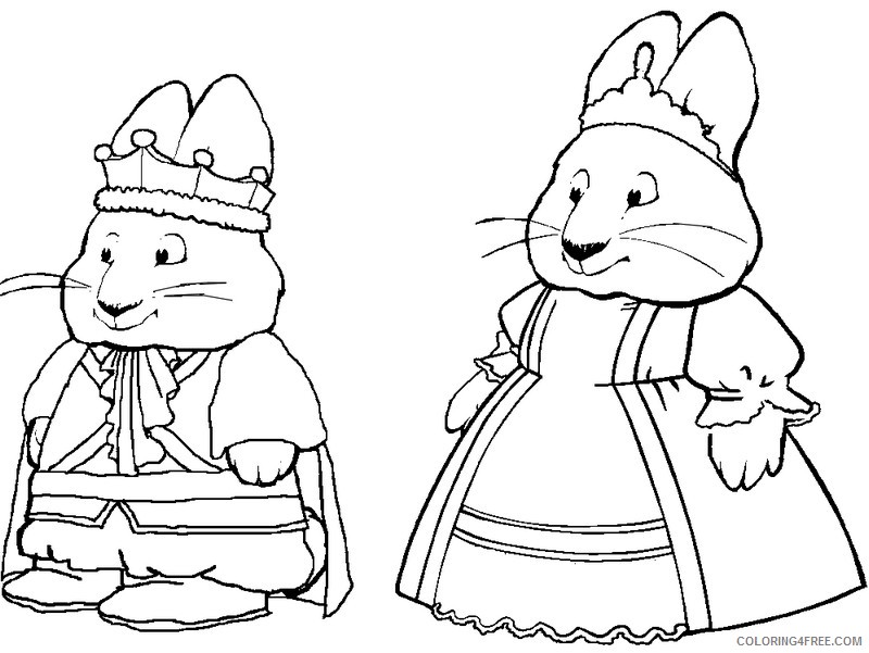 Max and Ruby Coloring Pages Cartoons Max and Ruby Printable 2020 3990 Coloring4free