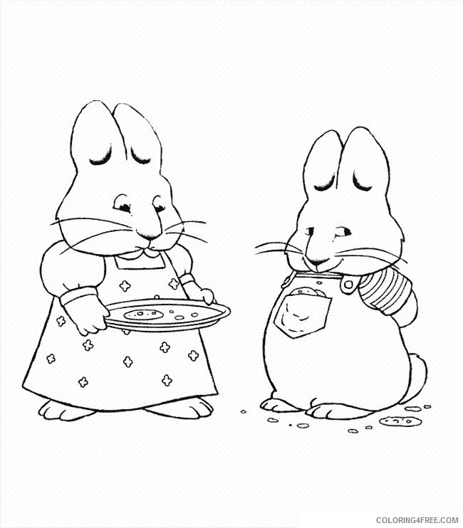 Max and Ruby Coloring Pages Cartoons Max and Ruby for Kids Printable 2020 3998 Coloring4free