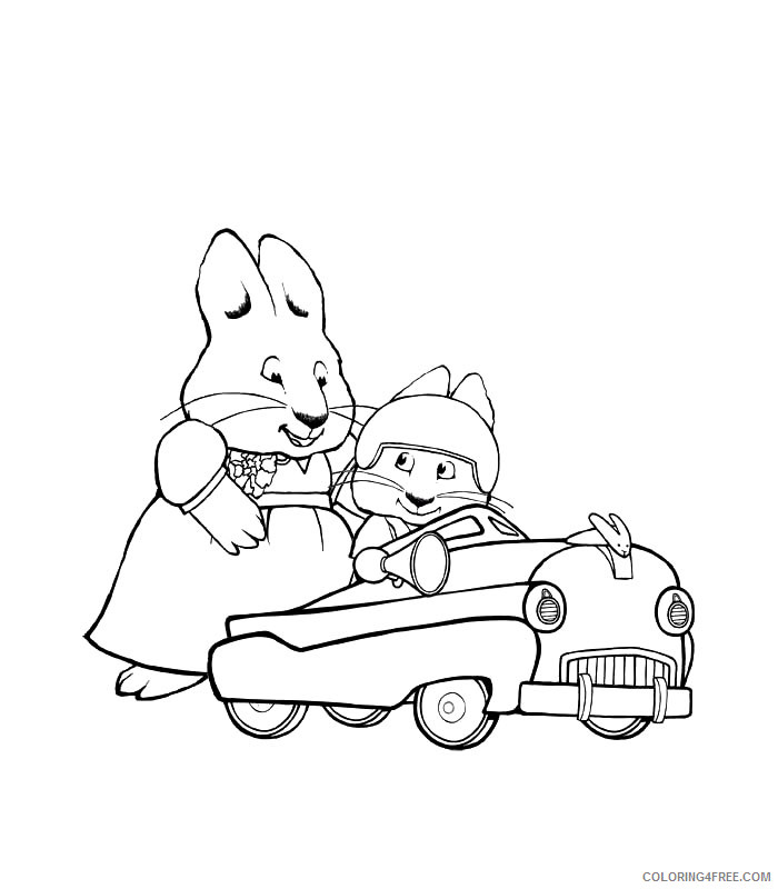 Max and Ruby Coloring Pages Cartoons Max and Ruby to Print Printable 2020 4001 Coloring4free