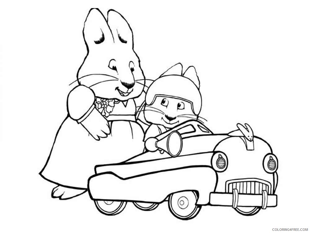 Max and Ruby Coloring Pages Cartoons max and ruby 14 Printable 2020 3993 Coloring4free