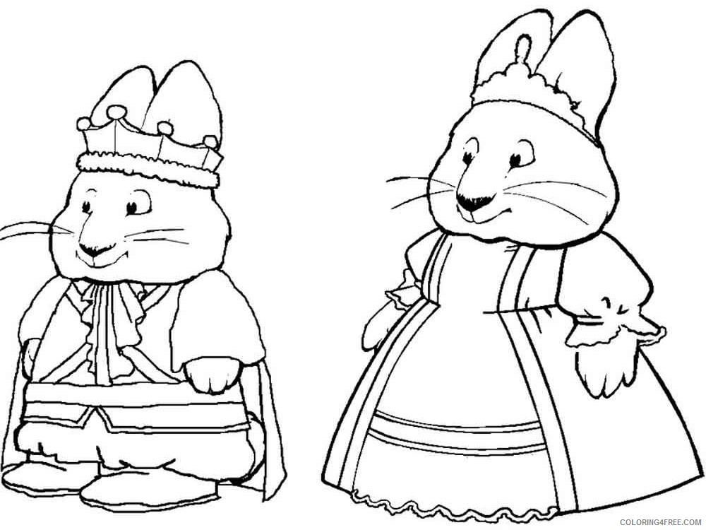 Max and Ruby Coloring Pages Cartoons max and ruby 15 Printable 2020 3994 Coloring4free