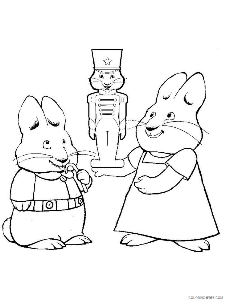 Max and Ruby Coloring Pages Cartoons max and ruby 16 Printable 2020 3995 Coloring4free