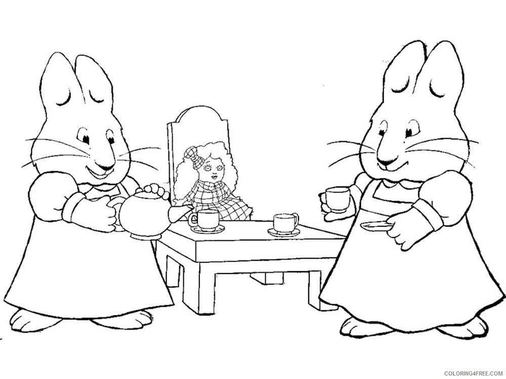 Max and Ruby Coloring Pages Cartoons max and ruby 7 Printable 2020 3996 Coloring4free