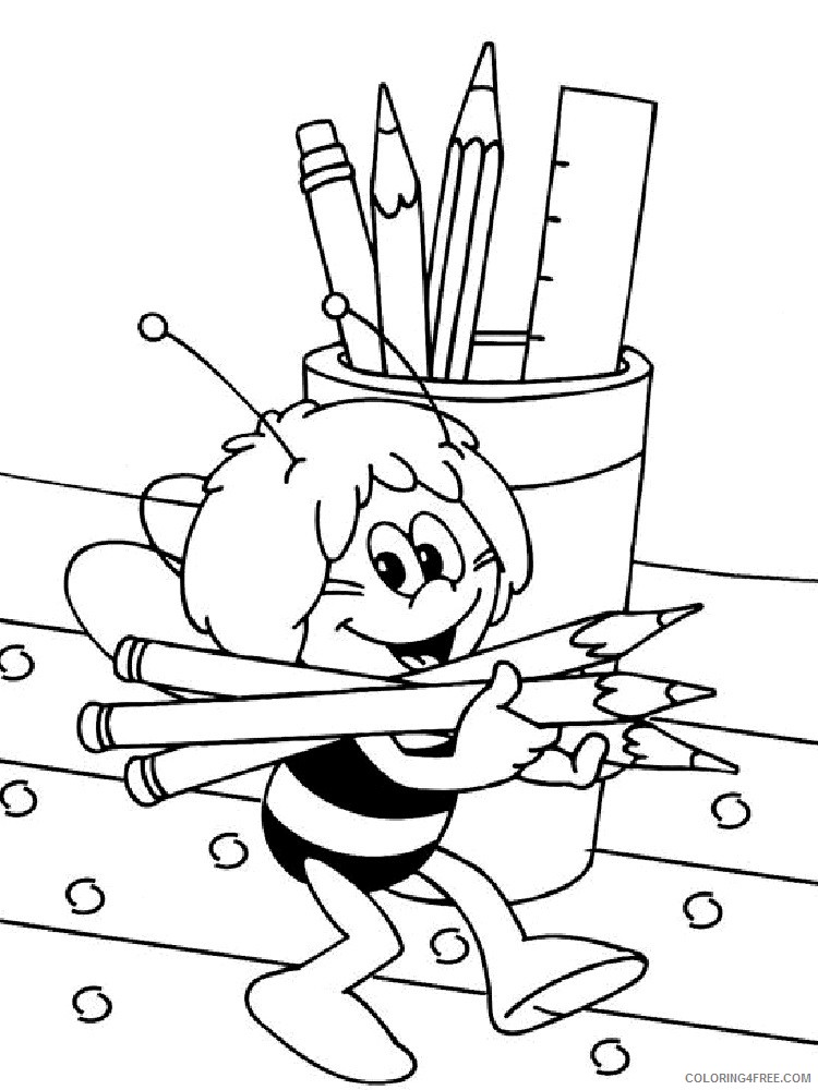 Maya the Bee Coloring Pages Cartoons Maya the Bee 13 Printable 2020 4018 Coloring4free