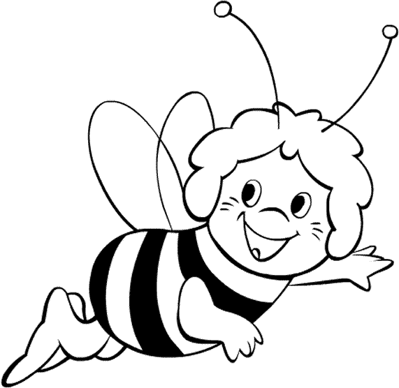 Maya the Bee Coloring Pages Cartoons maya the bee 1 Printable 2020 4013 Coloring4free
