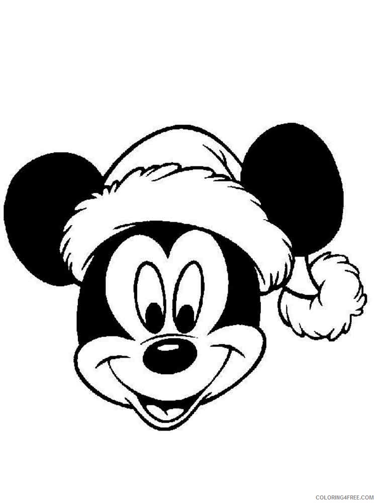 Mickey Mouse Christmas Coloring Pages Cartoons mickey mouse christmas 11 Printable 2020 4168 Coloring4free