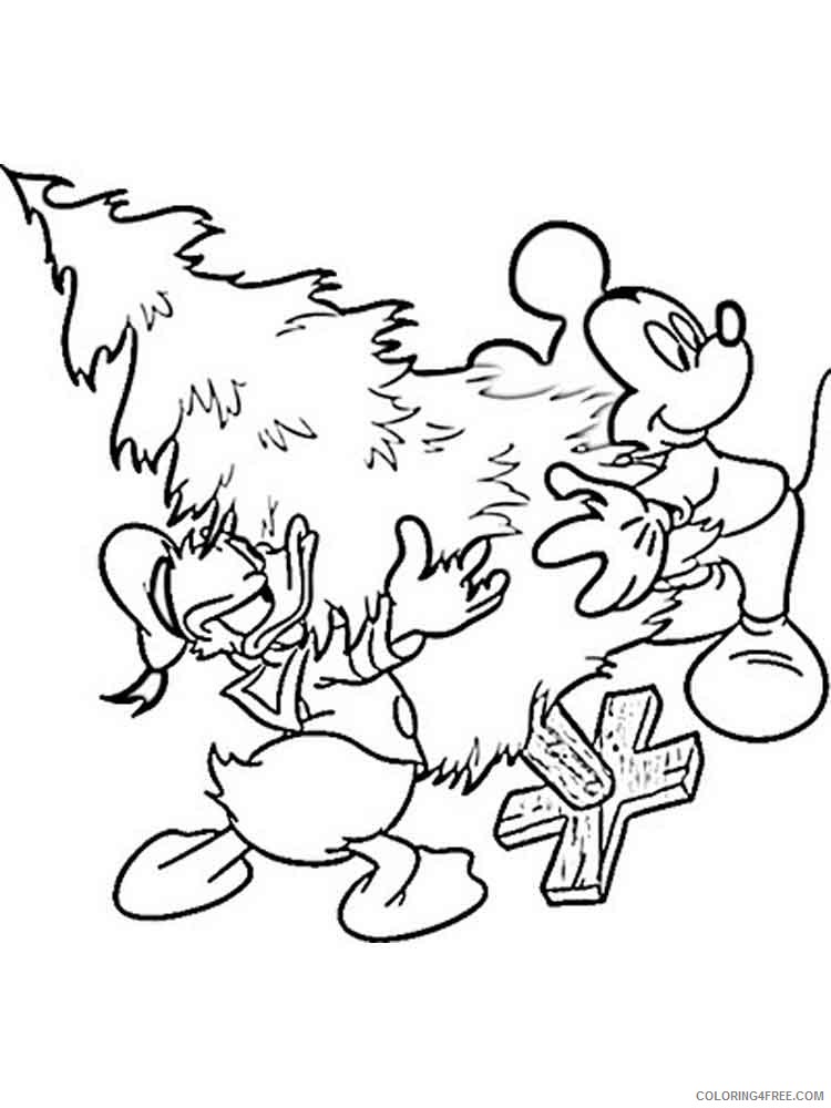 Mickey Mouse Christmas Coloring Pages Cartoons mickey mouse christmas 13 Printable 2020 4169 Coloring4free