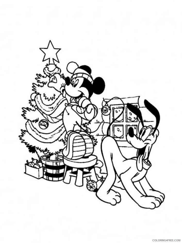 Mickey Mouse Christmas Coloring Pages Cartoons mickey mouse christmas 17 Printable 2020 4171 Coloring4free