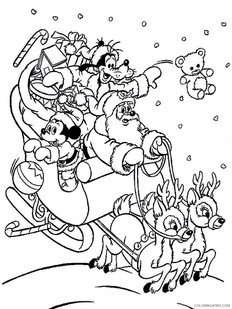 mickey mouse christmas coloring pages cartoons mickey mouse