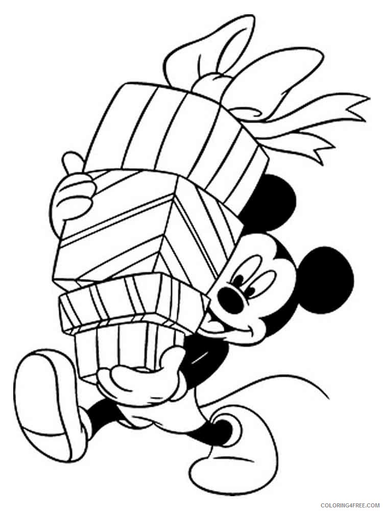 Mickey Mouse Christmas Coloring Pages Cartoons mickey mouse christmas 6 Printable 2020 4176 Coloring4free