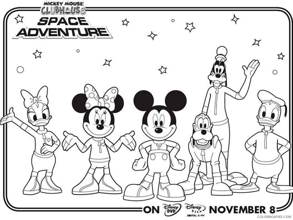 Mickey Mouse Clubhouse Coloring Pages Cartoons disney mickey mouse clubhouse 1 Printable 2020 4179 Coloring4free