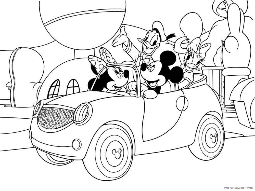 Mickey Mouse Clubhouse Coloring Pages Cartoons disney mickey mouse