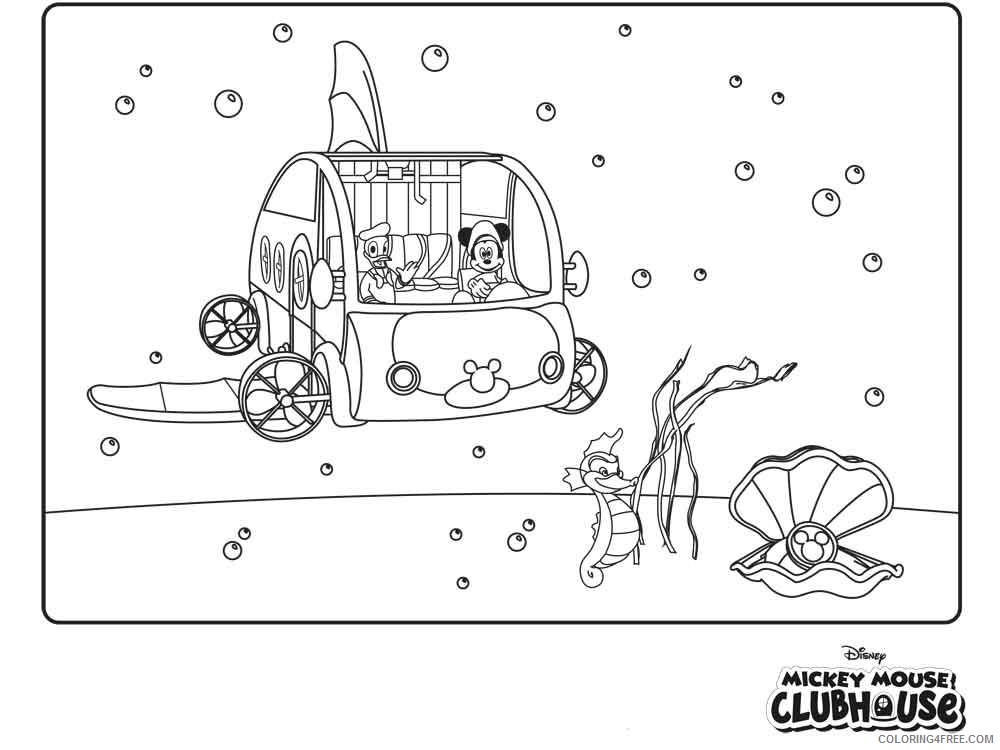 Mickey Mouse Clubhouse Coloring Pages Cartoons disney mickey mouse clubhouse 28 Printable 2020 4192 Coloring4free