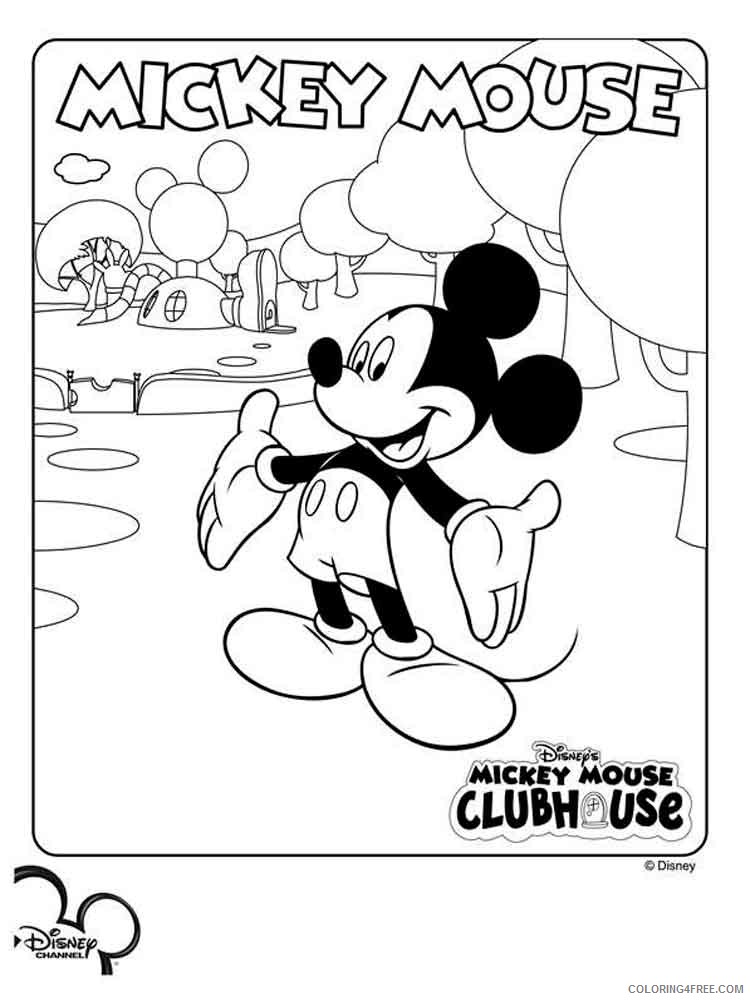 Mickey Mouse Clubhouse Coloring Pages Cartoons disney mickey mouse clubhouse 29 Printable 2020 4193 Coloring4free