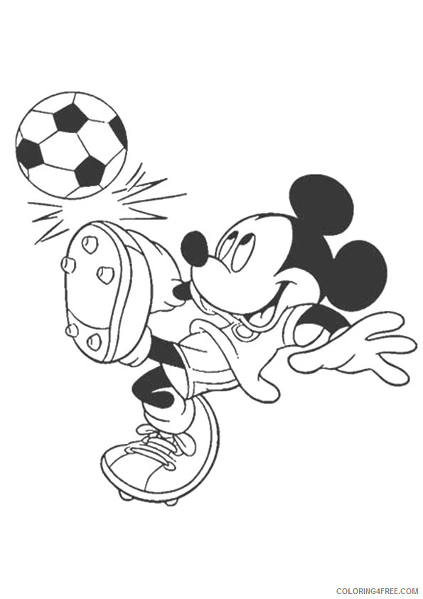 Mickey Mouse Coloring Pages Cartoons 1526549923_the mickey mouse the footballer a4 Printable 2020 4034 Coloring4free