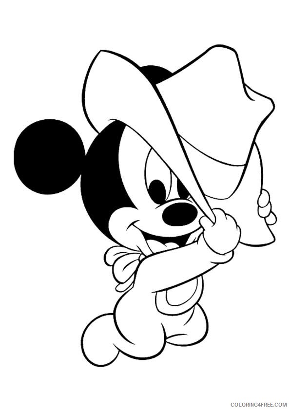 Mickey Mouse Coloring Pages Cartoons 1528099194_the cowboy mickey mouse a4 Printable 2020 4036 Coloring4free