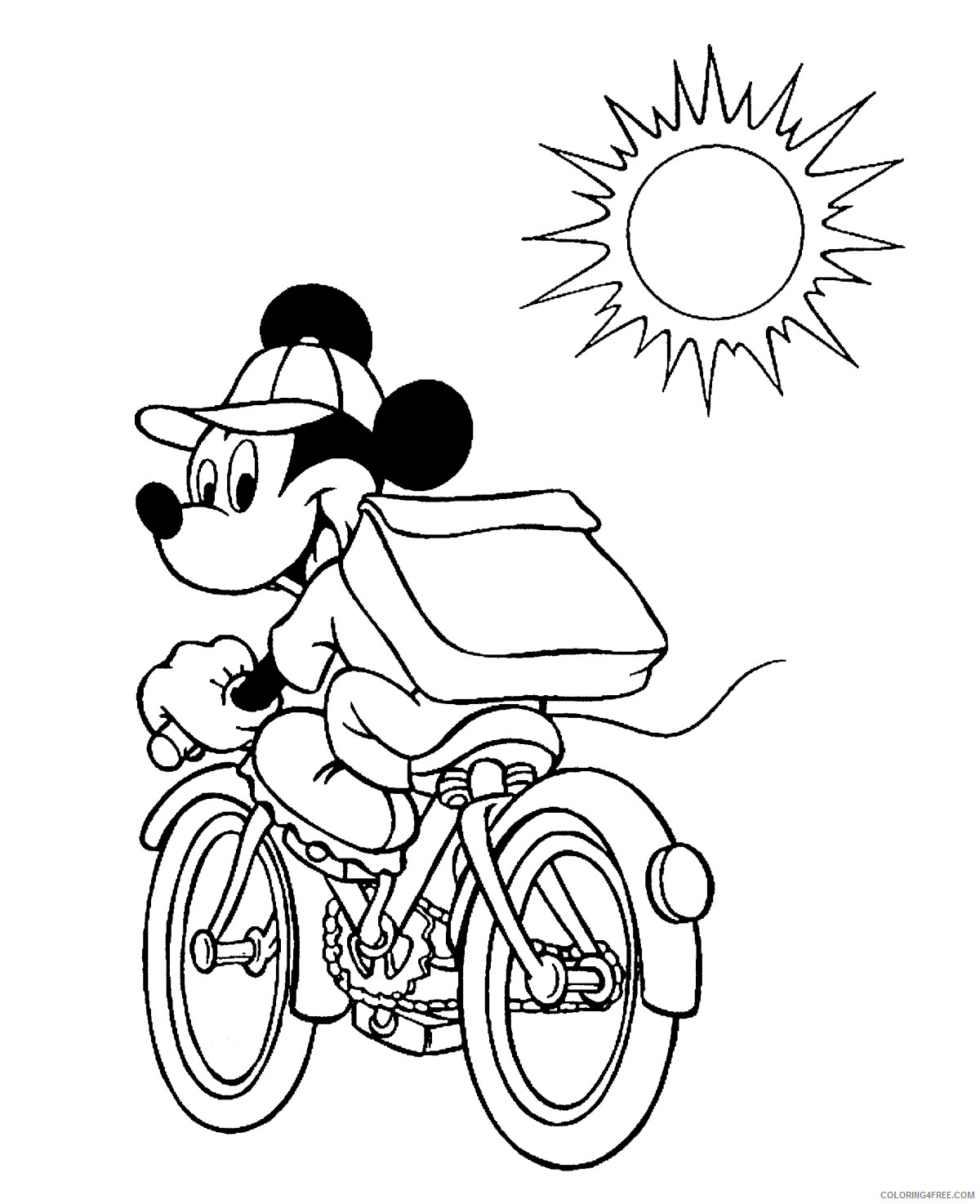 Mickey Mouse Coloring Pages Cartoons Free Epic Mickey Printable 2020 4073 Coloring4free