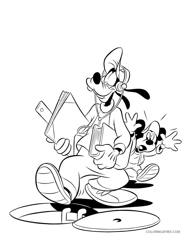 Mickey Mouse Coloring Pages Cartoons Goofy and Mickey Printable 2020 4077 Coloring4free