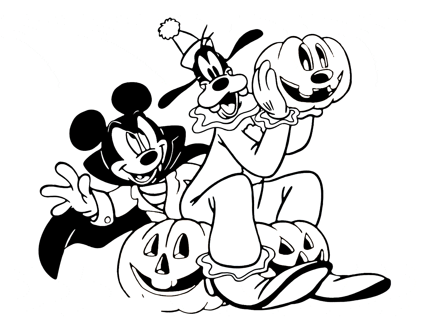 Mickey Mouse Coloring Pages Cartoons Mickey Halloween Printable 2020 4097 Coloring4free